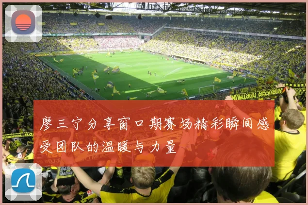 廖三宁分享窗口期赛场精彩瞬间感受团队的温暖与力量